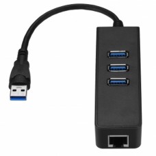  Poorten Usb 3.0 Gigabit Ethernet Lan-Adapter Rj45 Hub Naar 1000mbps Pc Mac