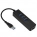Poorten USB 3.0 Gigabit Ethernet LAN-adapter RJ45 Hub naar 1000Mbps PC Mac RASPBERRY PI  7.75 euro - satkit