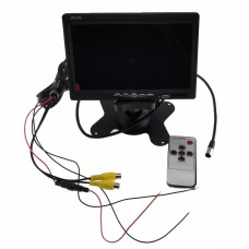 7 Inch Tft Color Lcd Car Rear View Camera Monitor Ondersteuning Voor Het Draaien Van Het Scherm En 2 Av-Ingangen