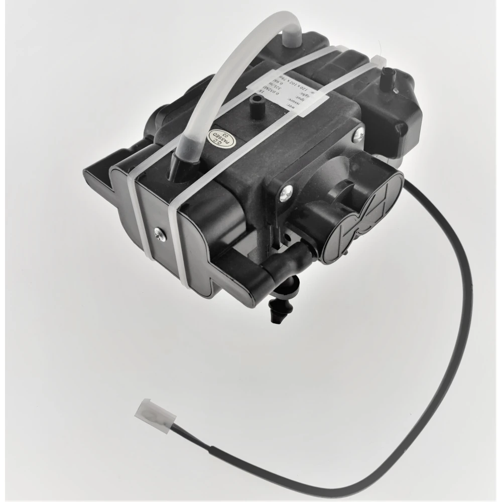 Bomba diafragma recambio estación soldadura compatible MLINK H3+ con conexiones visibles