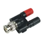 Amass BNC male naar 2x 4mm female adapter AD4246