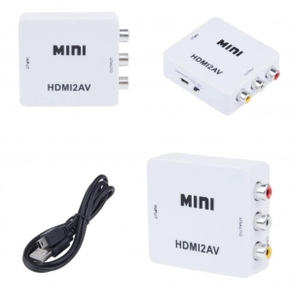 HDMI naar RCA adapter - HDMI naar AV signaalconverter NTSC/PAL Satkit
