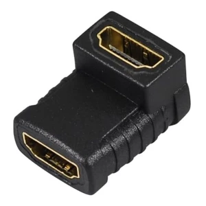 HDMI female naar HDMI female adapter 90° voor compacte en veilige aansluitingen