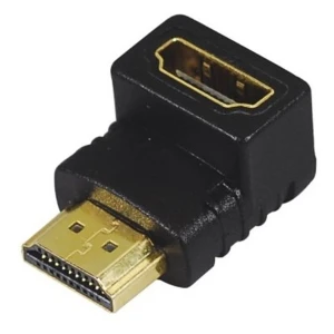HDMI-adapter male naar female 90° voor compacte aansluitingen