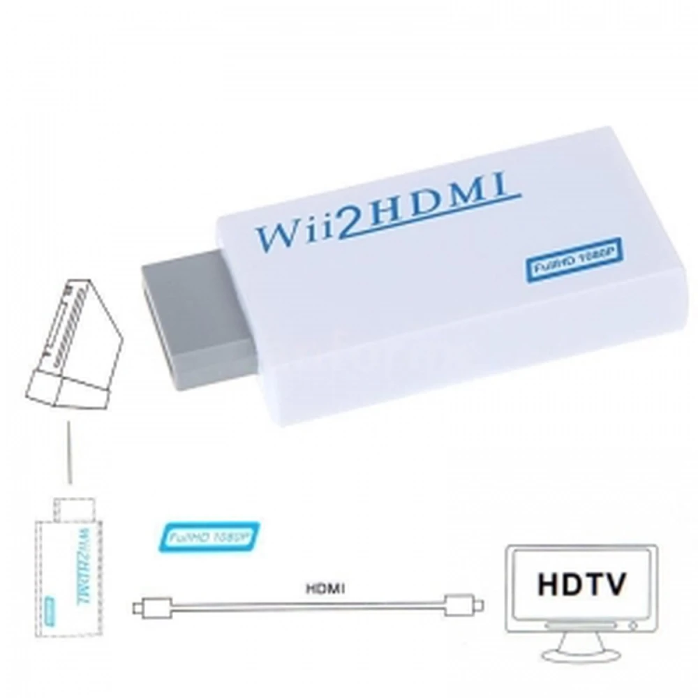 HDMI-adapter voor Nintendo Wii Wii2HDMI - 1080p en 720p converter Satkit