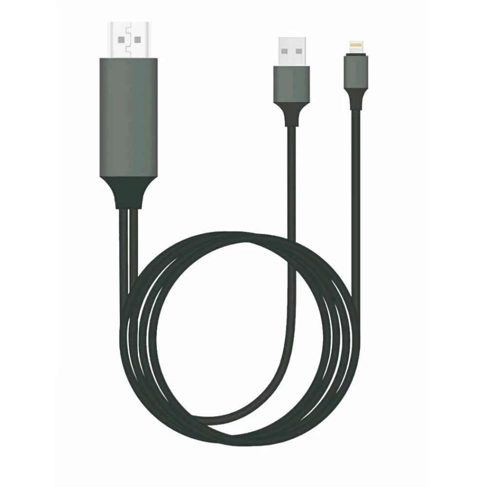 Lightning naar HDMI-adapter voor iPhone - compatibele Apple HDTV-kabel iOS