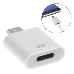 Lightning female 8-pins naar Micro USB male adapter