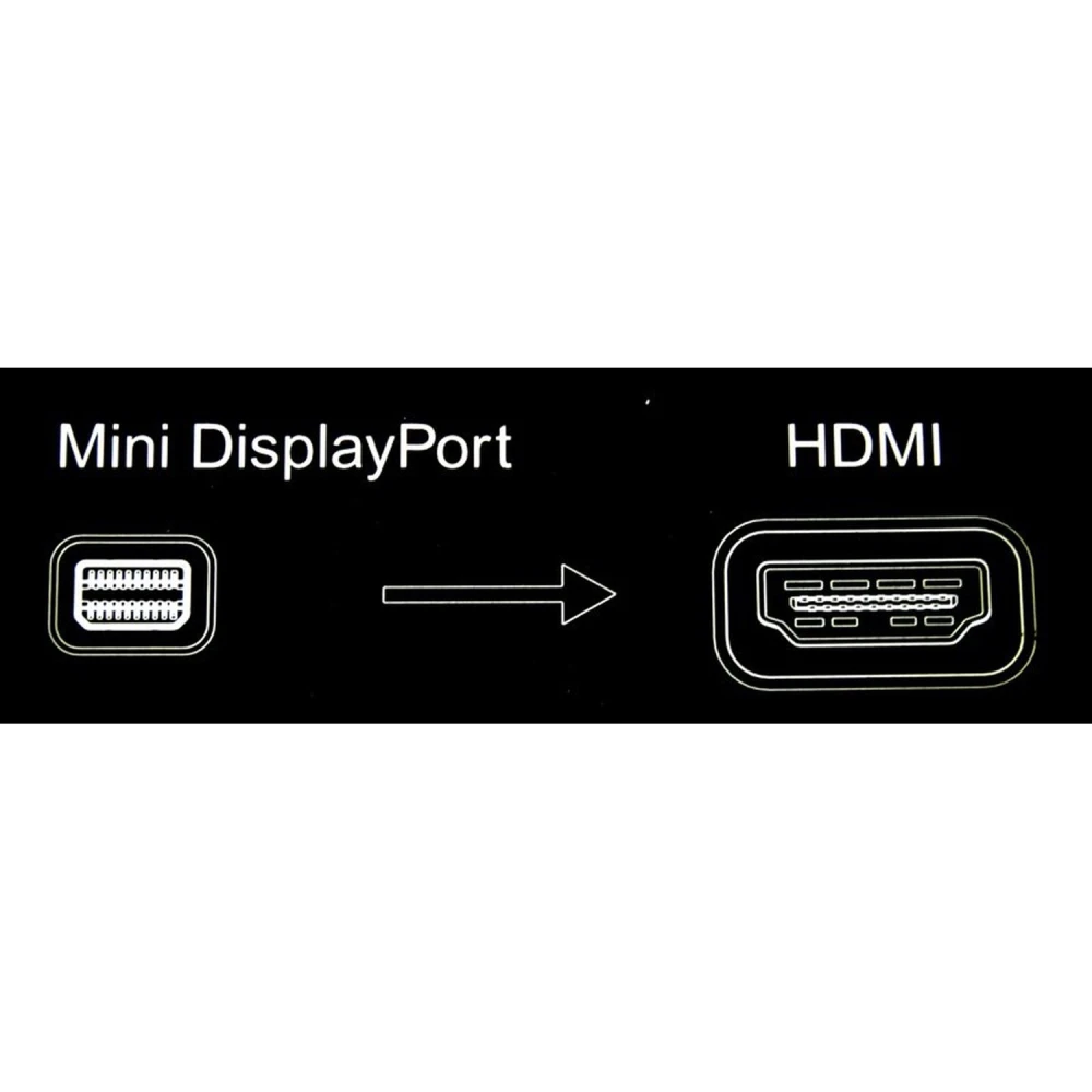 Adaptador Mini Displayport a HDMI conectado a un ordenador portátil Mac