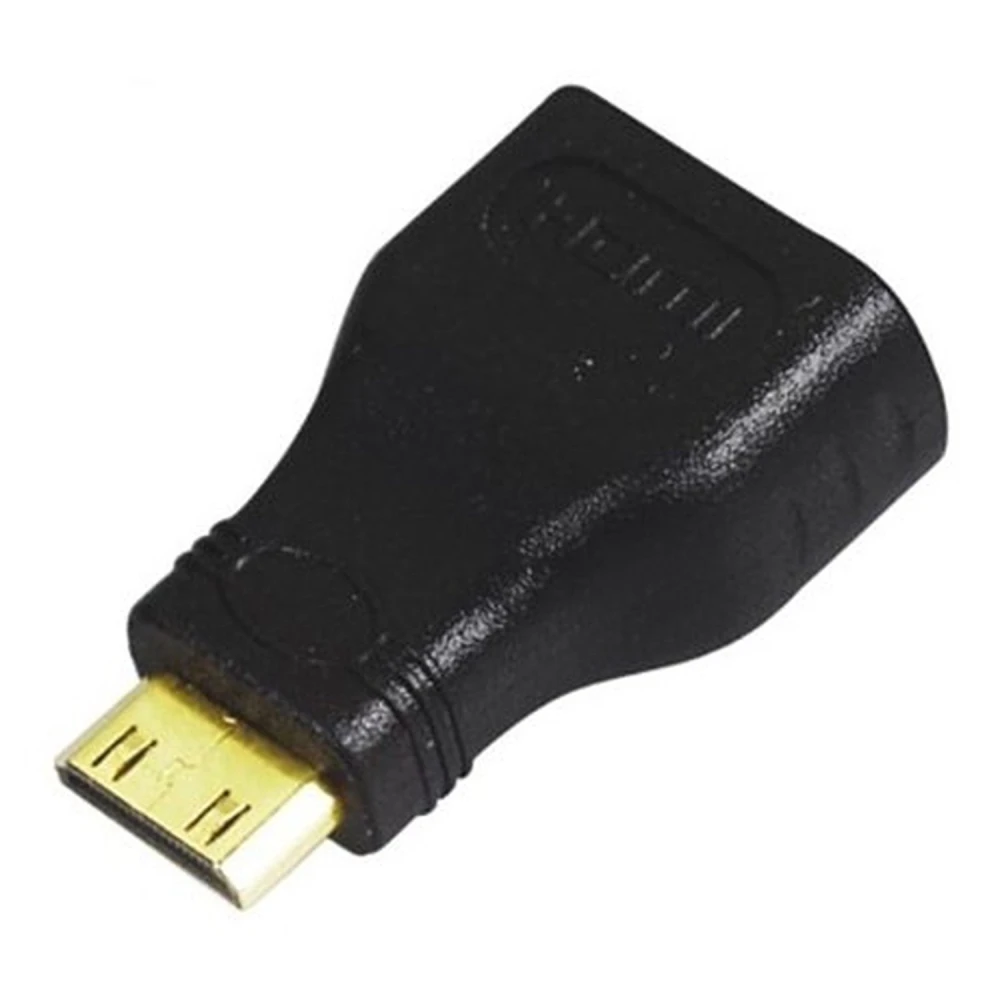 Mini HDMI male naar HDMI female adapter voor video- en audioverbinding
