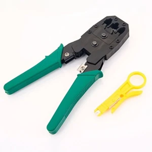 TSX TOOL WJ-315 multifunctionele krimptang voor 4P 6P 8P connectoren groen