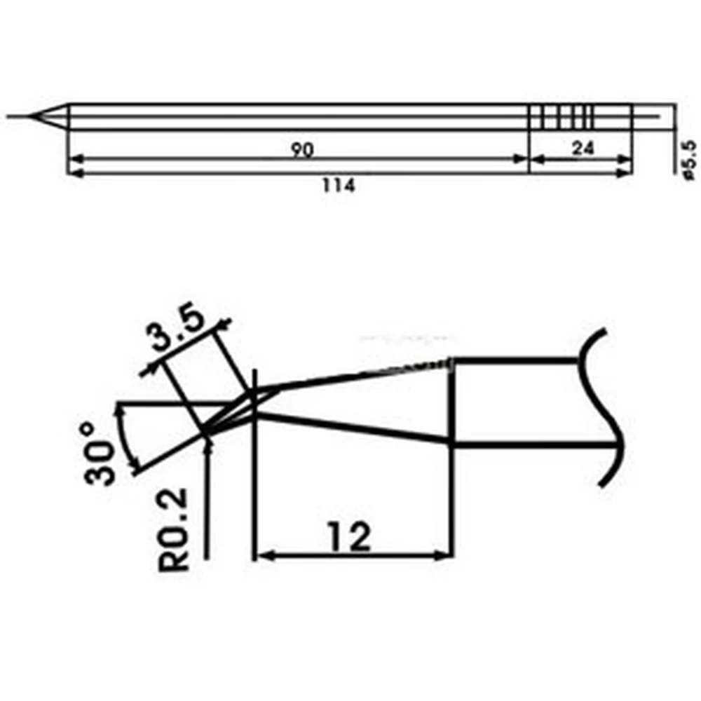 Aoyue LF-02J soldeerpunt met ingebouwde weerstand voor soldeerstations