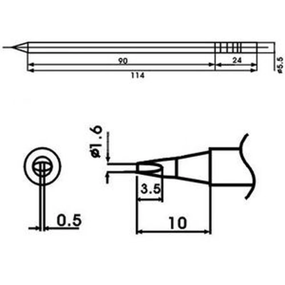 Aoyue LF-16D soldeerpunt met ingebouwde weerstand - origineel