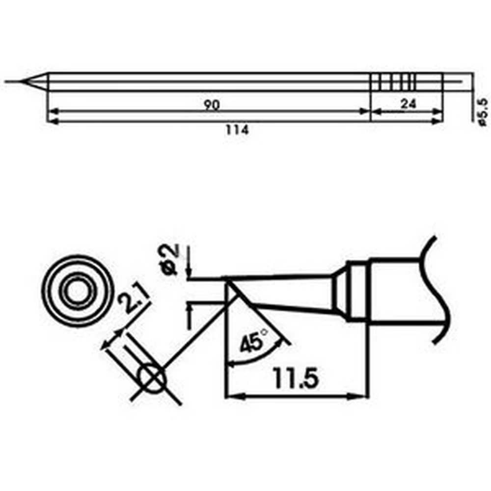 Aoyue LF-2BC soldeerpunt met ingebouwde weerstand voor professioneel solderen