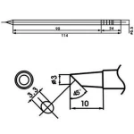Aoyue LF-3BC soldeerpunt met ingebouwde weerstand voor soldeerstations