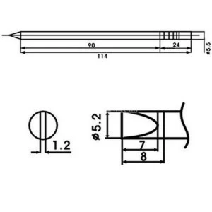 Aoyue LF-52D soldeerpunt met ingebouwde weerstand voor soldeerstations