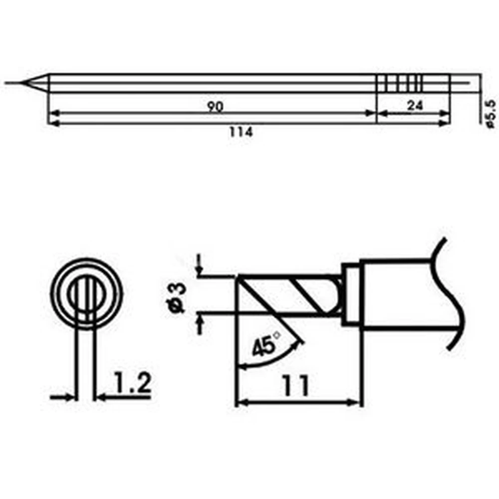 Aoyue LF-KU soldeerpunt met ingebouwde weerstand voor soldeerstations