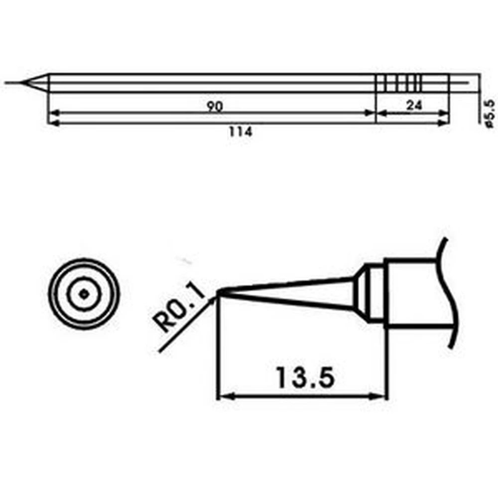 Aoyue LF-LI soldeerpunt met ingebouwde weerstand - origineel