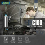AUTOOL C100 brandstofinjectorreiniger voor benzine met adapters