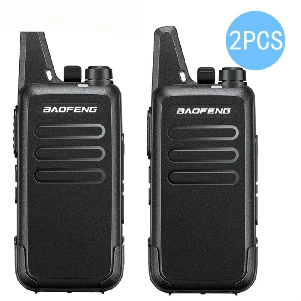 Baofeng T20 oplaadbare walkie talkie - 2 stuks met oortjes