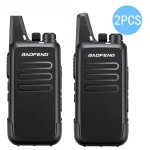 Baofeng T20 oplaadbare walkie talkie - 2 stuks met oortjes