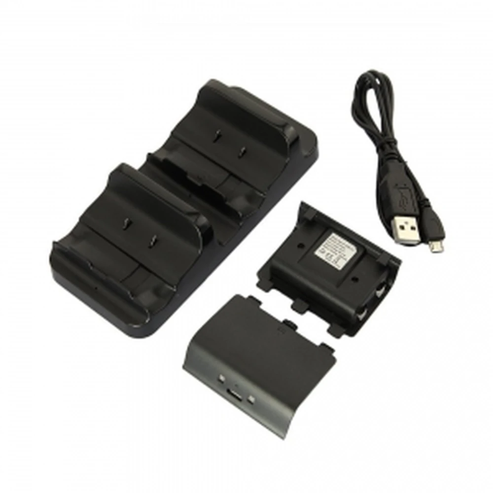 Dubbele oplaadstand voor Xbox One met 2 oplaadbare batterijen satkit