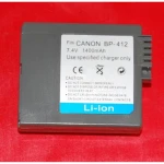 Compatibele Canon BP-412 batterij voor camcorders en digitale camera's