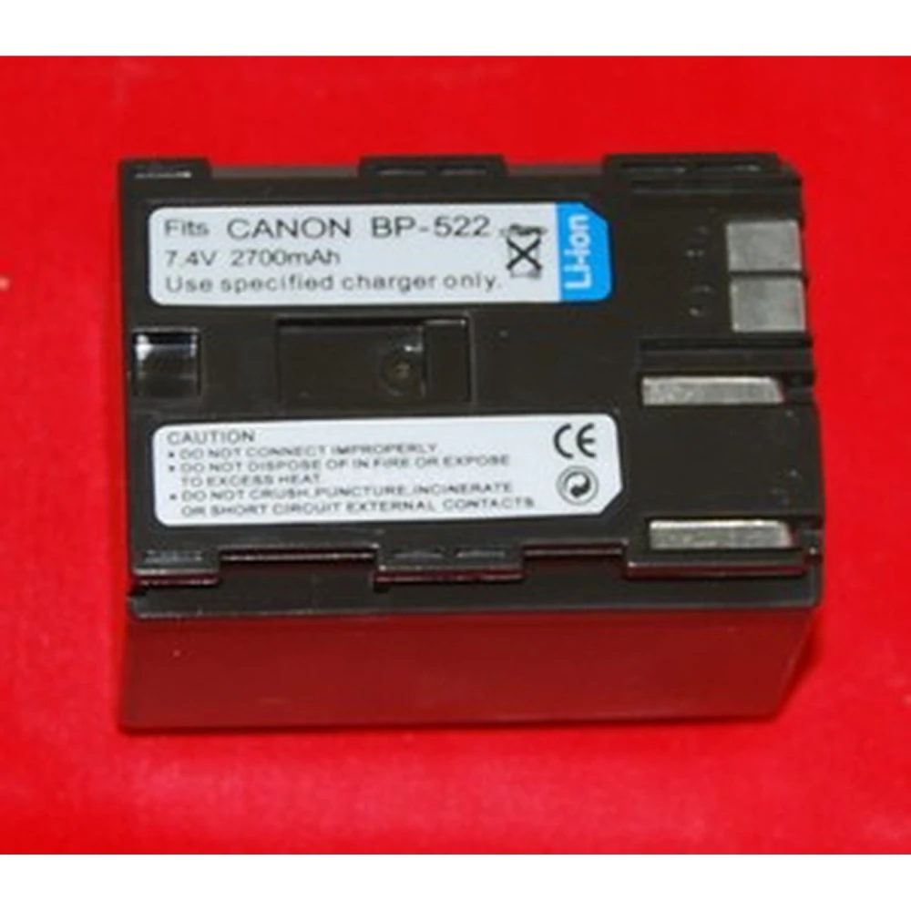 Compatibele Canon BP-522 accu 7,4V 2700mAh voor Canon-camera's