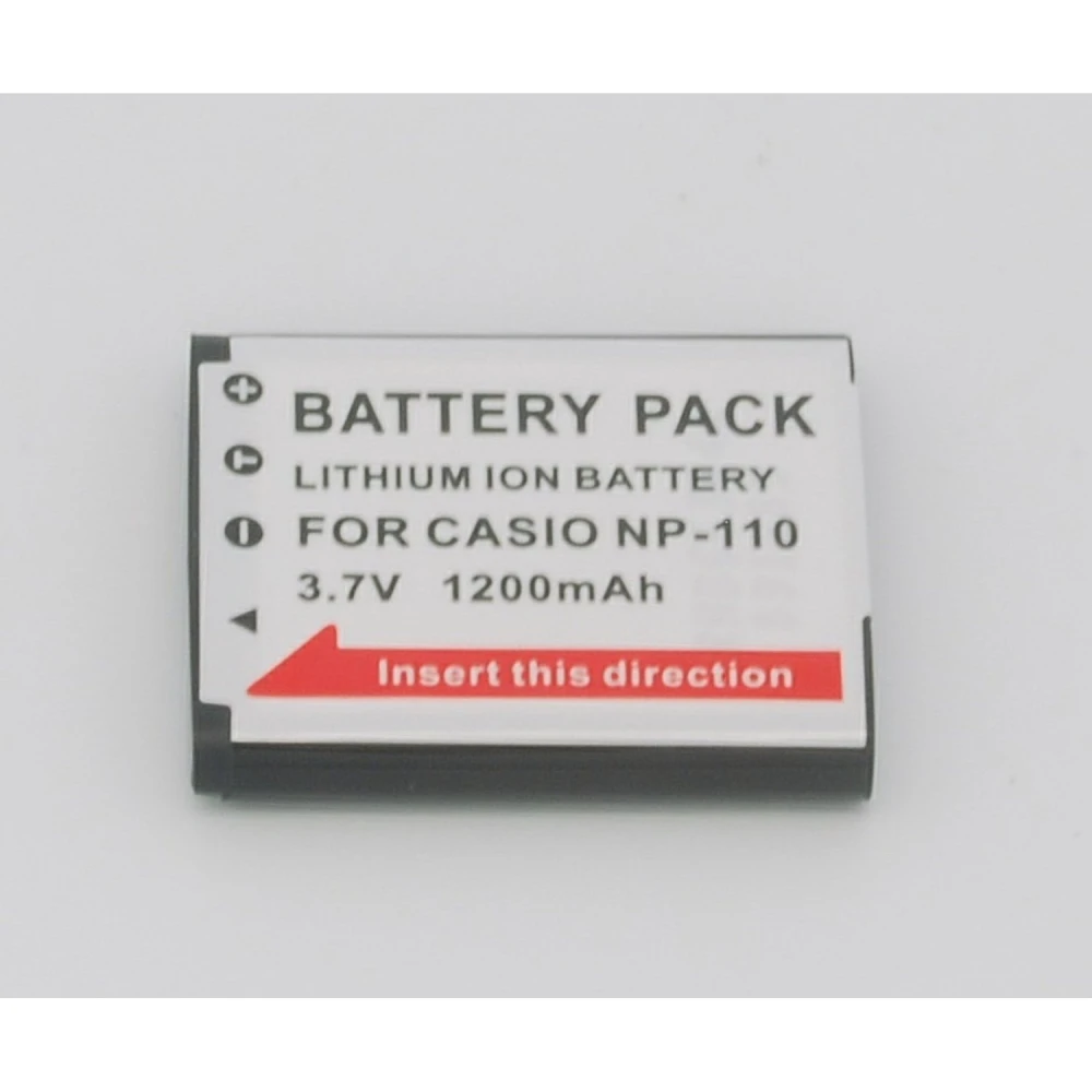 Compatibele Casio CNP110 NP-110 batterij voor digitale camera's