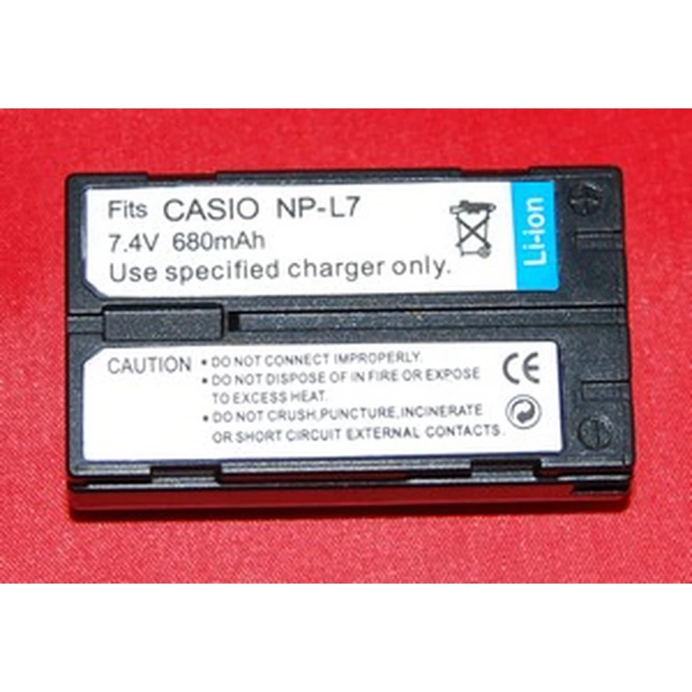 Compatibele Casio NP-L7 batterij voor digitale camera's en camcorders
