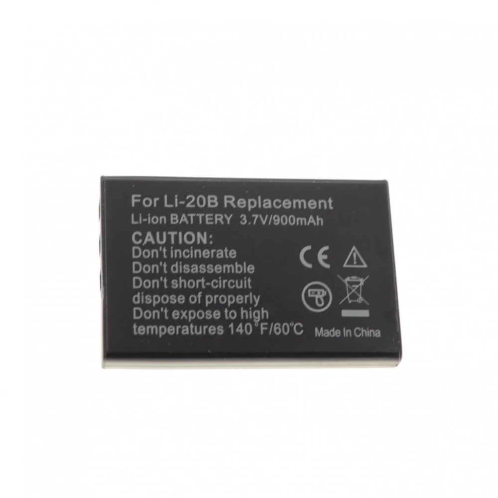 Compatibele LI-20B batterij voor digitale camera's Panasonic, Olympus en meer