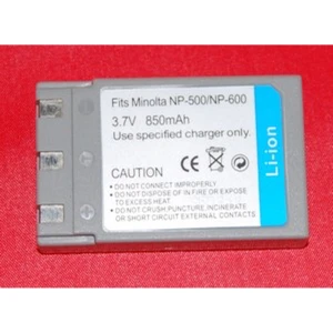 Compatibele Minolta NP500- en NP600-batterij - Li-Ion 3.7V 850mAh