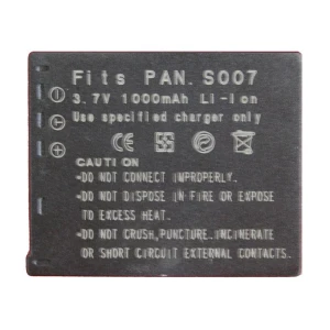 Compatibele Panasonic CGA-007E/BCD10 batterij voor Lumix-camera's