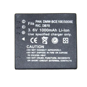 Compatibele Panasonic CGA-008E/BCE10E batterij voor Panasonic digitale camera's