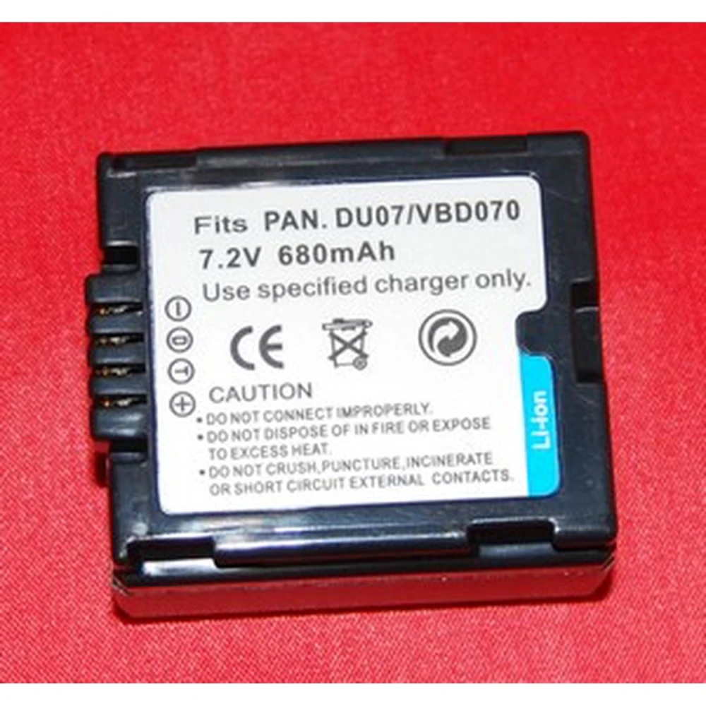 Compatibele Panasonic DU07 batterij voor digitale camera's en camcorders