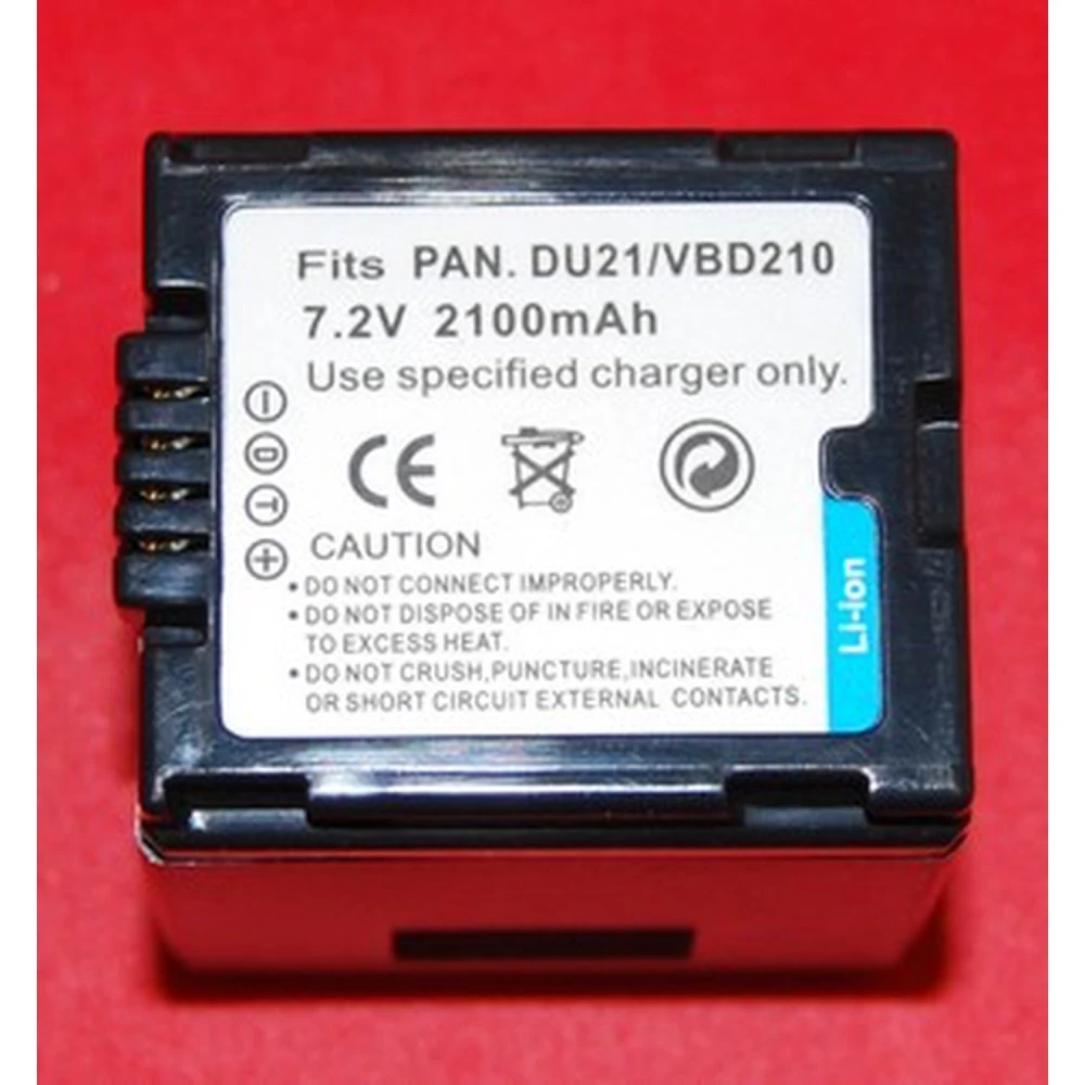 Compatibele Panasonic DU21 VBD210 batterij voor digitale camera's