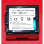 Compatibele Panasonic DU21 VBD210 batterij voor digitale camera's