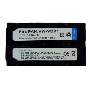 Compatibele Panasonic VBD1 VBD2E batterij voor digitale camera's en camcorders