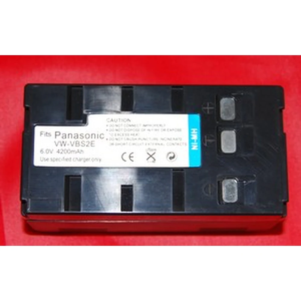 Compatibele Panasonic VBS-2E batterij 6V 4000mAh voor digitale camera's