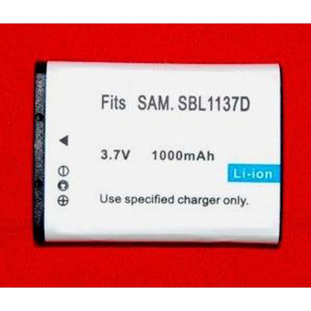 Compatibele Samsung SB-1137D Li-Ion batterij 7.4V 1000mAh voor camera's