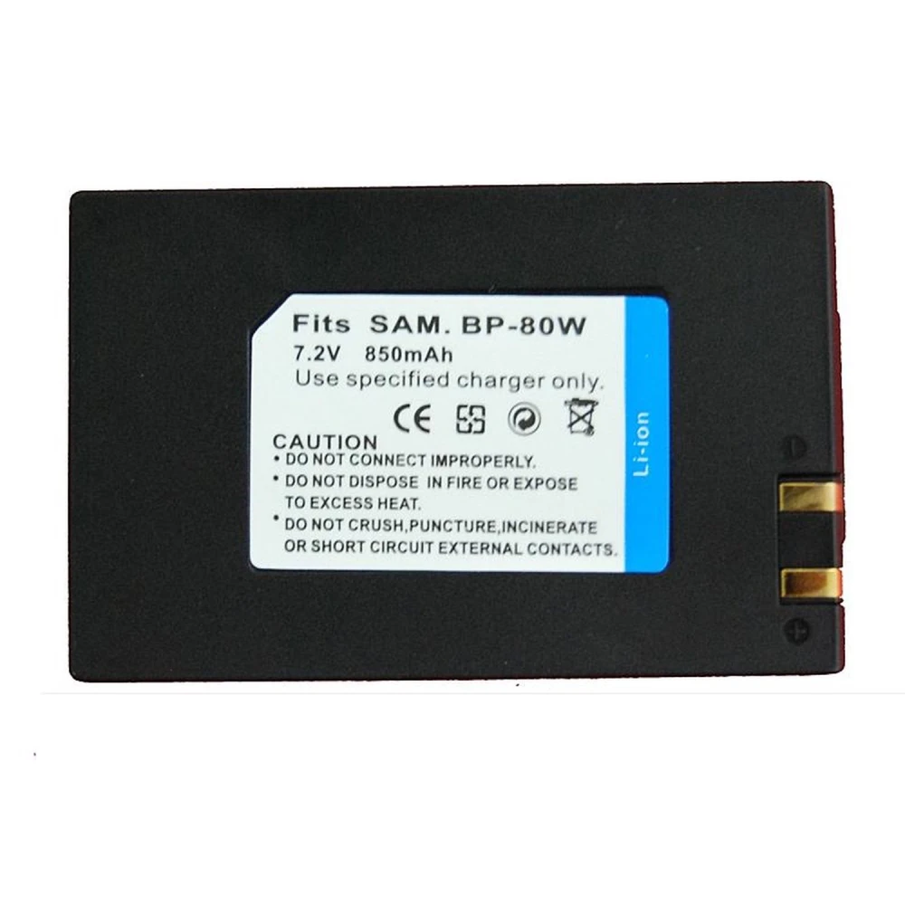 Hoogwaardige compatibele Samsung SB-BP80W batterij voor Samsung camera's