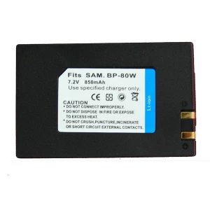 Hoogwaardige compatibele Samsung SB-BP80W batterij voor Samsung camera's