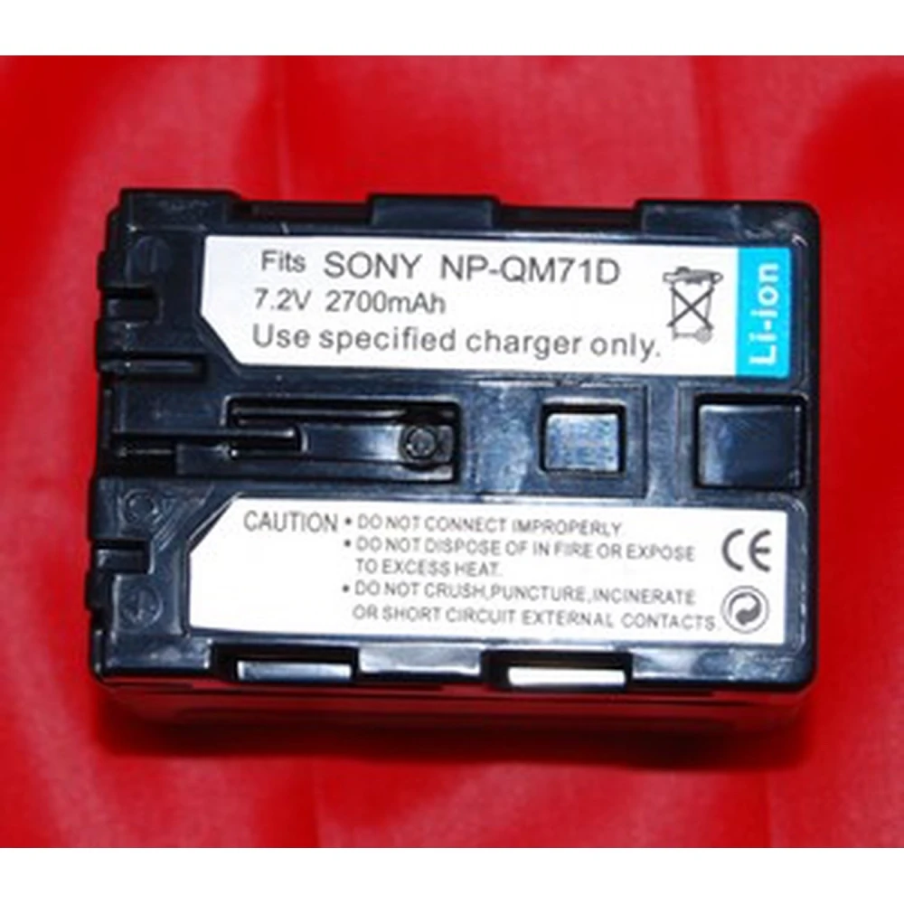 Compatibele Sony NP-QM71D batterij voor digitale camera's en camcorders