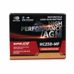 Motoraccu AGM 12V 5Ah OUTDO HCZ5D-MF - Compatibel met Yuasa YTZ7S-BS / GTZ7S / ETZ5L-BS