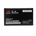 Motoraccu AGM 12V 12Ah OUTDO UTX14-BS(MF) - Compatibel met Yuasa YTX14-BS / GTX14-BS / ETX14-BS
