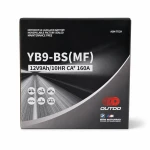 Motoraccu AGM 12V 9Ah OUTDO YB9-BS(MF) - Compatibel met Yuasa YB9-B / GS GM9Z-3B-1 / GS YB9-B / 12N9-4B-1 (flooded)