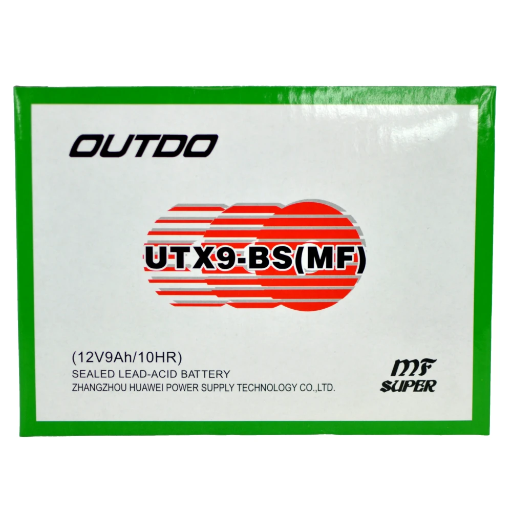 Motoraccu UTX9A YTX9-BS Gel met Hoge Prestaties en Lange Levensduur