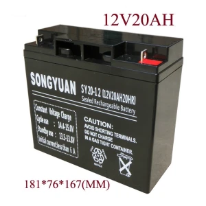 Oplaadbare loodaccu 12V 20Ah SY20-12 compatibel met meerdere modellen