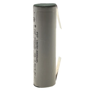 Oplaadbare 18650 batterij 3000mAh met soldeerlip