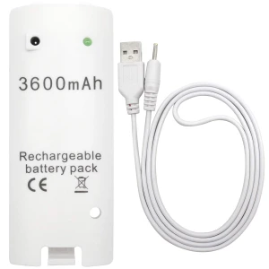 Oplaadbare 3600mAh batterij voor Wii-controllers - Kracht en duur