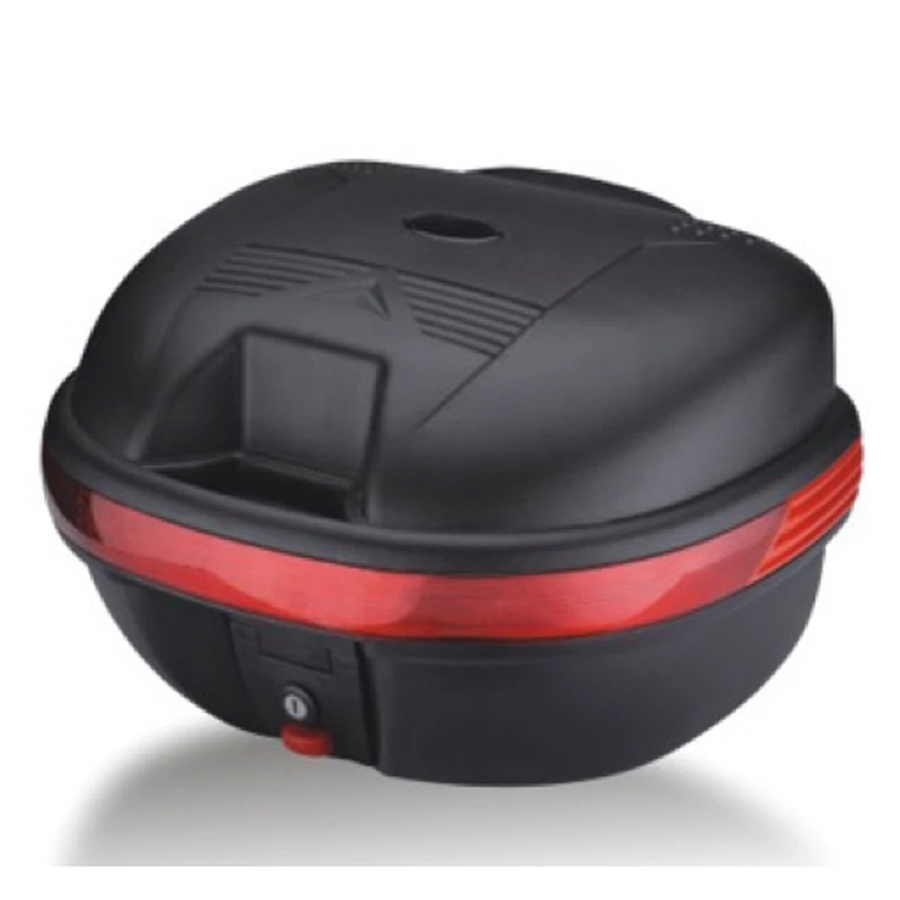 Universele motor topkoffer 25L Ym-0998c voor 1 helm, zwarte helmkoffer